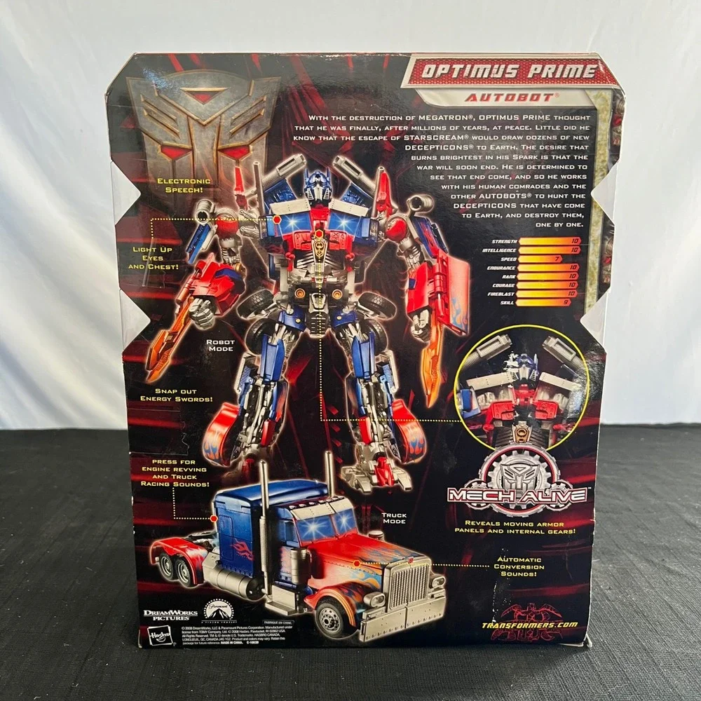 Transformers Revenge of the Fallen Optimus Prime Leader Class Action Figure 2008
